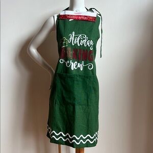 Baking Crew Apron holiday festive print chef baking